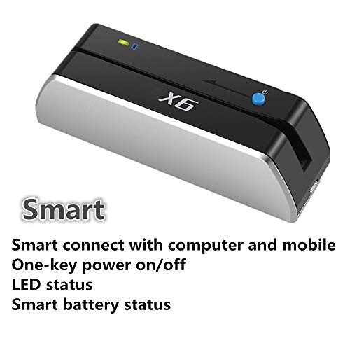 Bluetooth USB 3 Tracks X6(BT) VIP Card Reader Writer Encoder Mini Portable