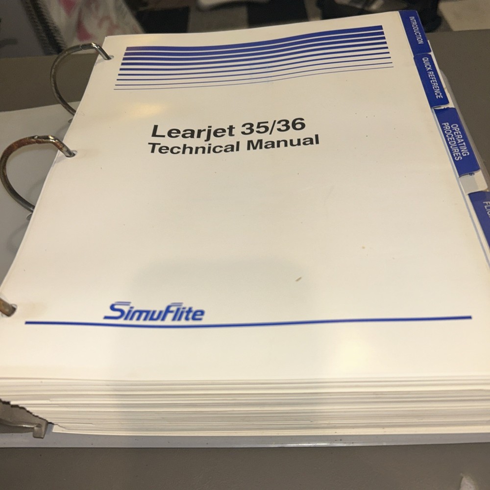 SimuFlite Learjet 35/36 Technical Manual