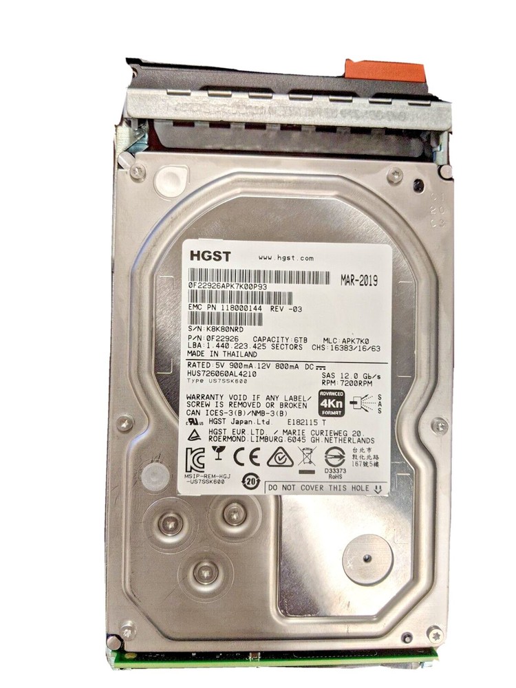 EMC UNITY 6TB D3-PS07-6000 NLSAS 3.5'