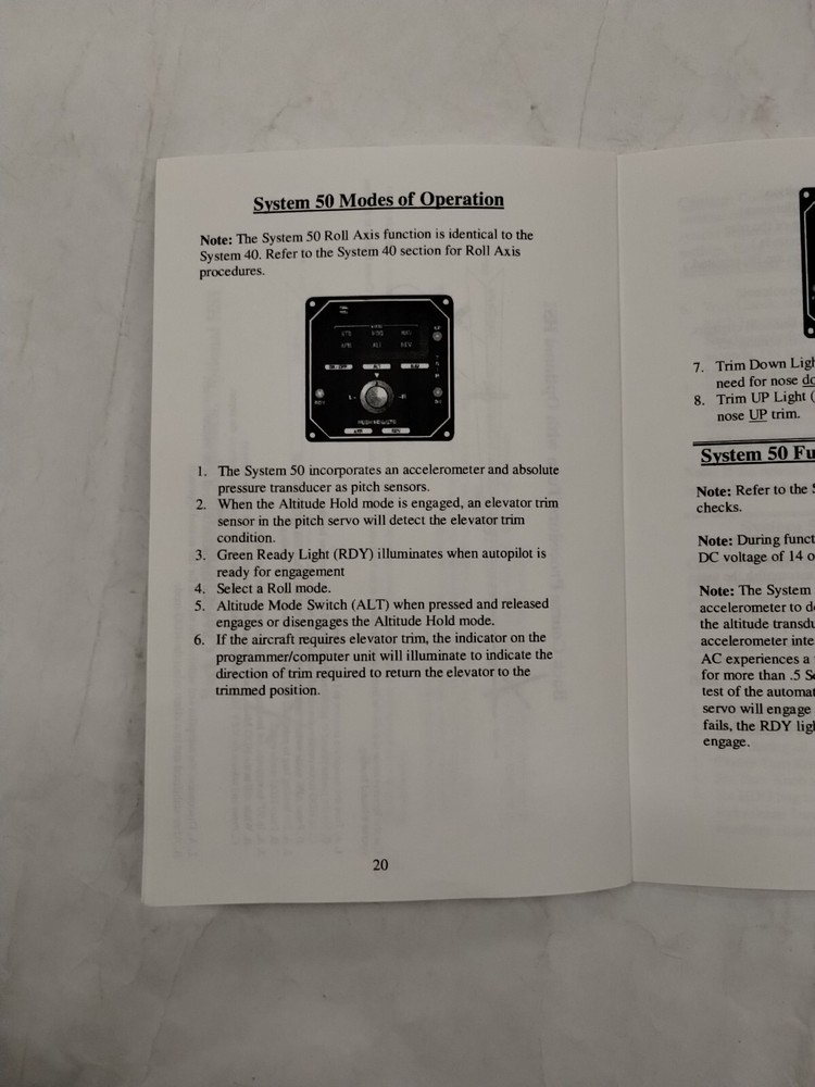 S-Tec System 40-50 Autopilots Pilots Operating Handbook-Copy
