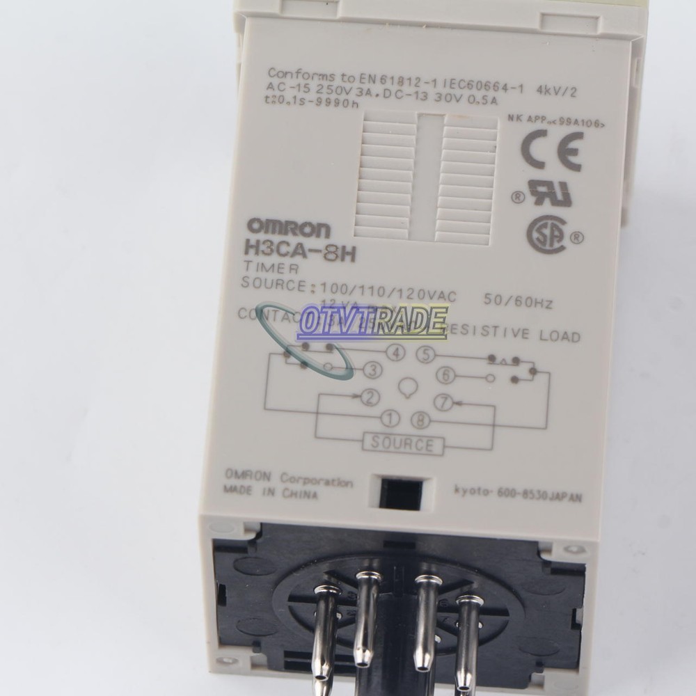1PCS Omron Timer H3CA-8H 100/110/120VAC NEW