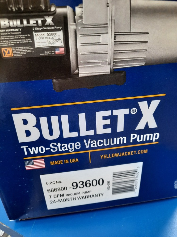 YELLOW JACKET 7CFM - 2 STAGE VACUUM PUMP 93600