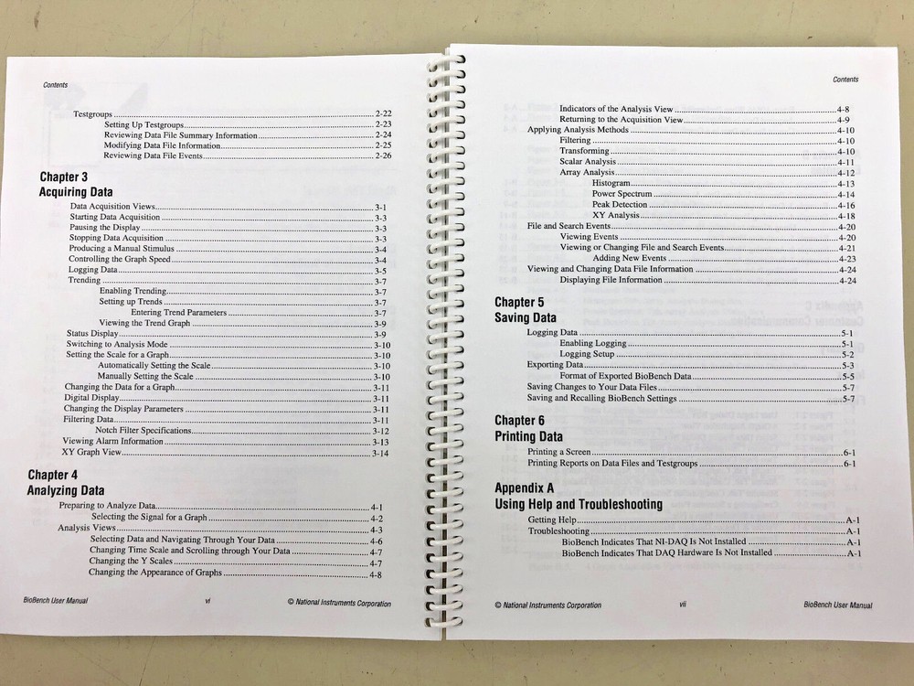 NI National Instruments BioBench User Manual