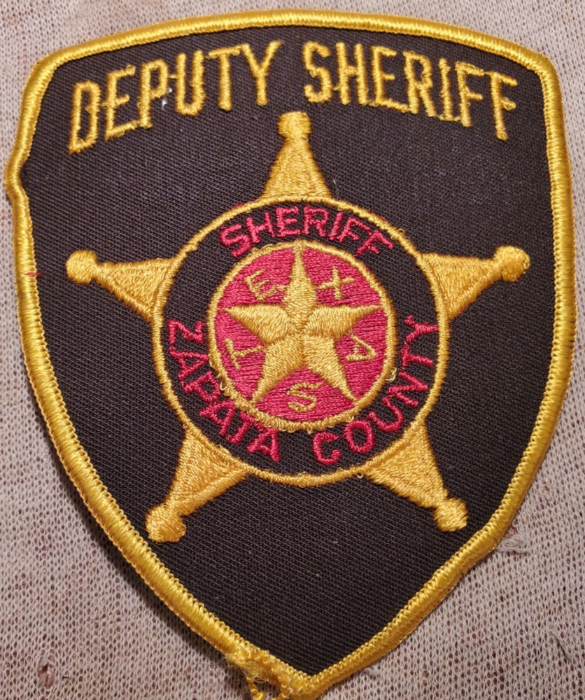 TX Vintage Zapata County Texas Sheriff Patch