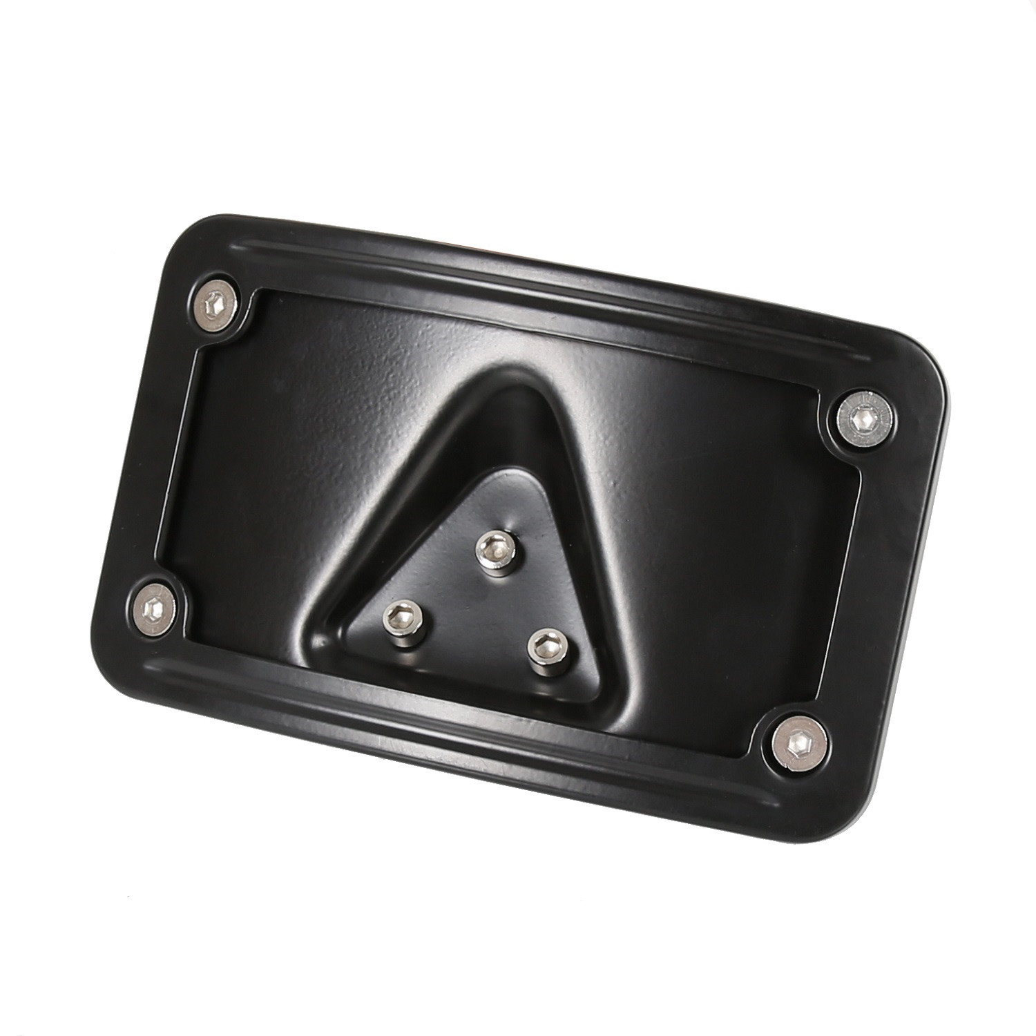 3 Hole Curved Laydown License Plate Mount Bracket For Harley Softail Sportster