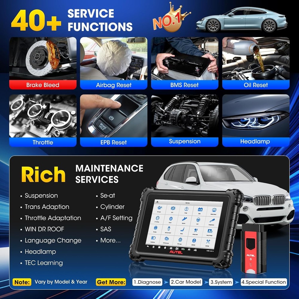 2026 Autel Scanner MaxiSys MS906 Pro Coding Full System Diagnostic Tool MK906PRO