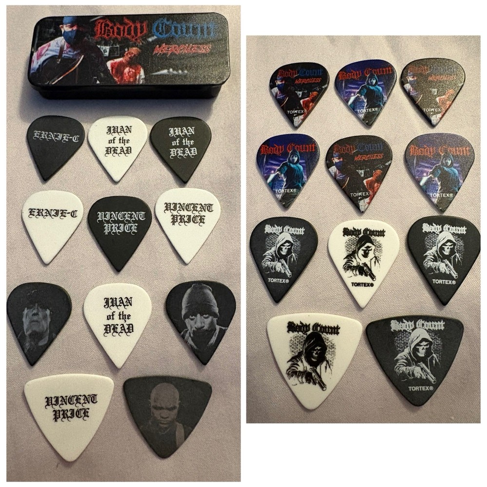 Body Count guitar pick tin w/ extra pick set