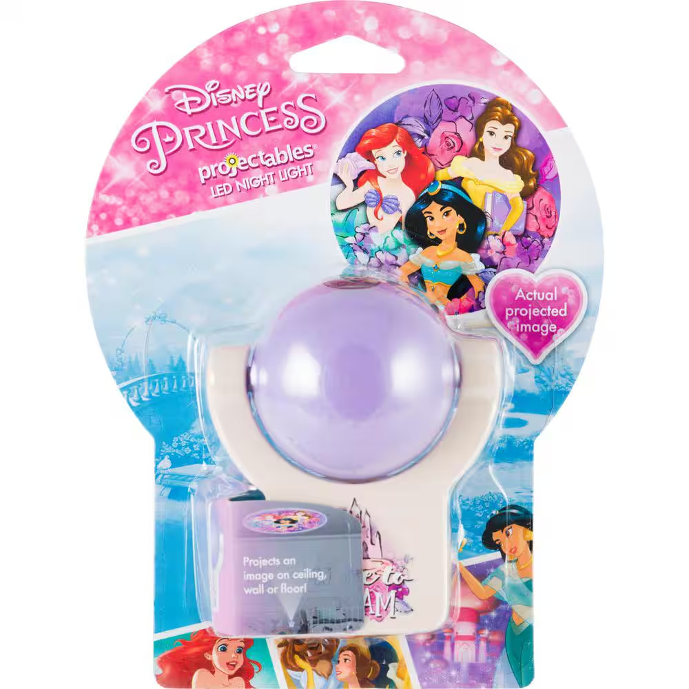 Disney Princess Light Sensing Projectable LED Night Light