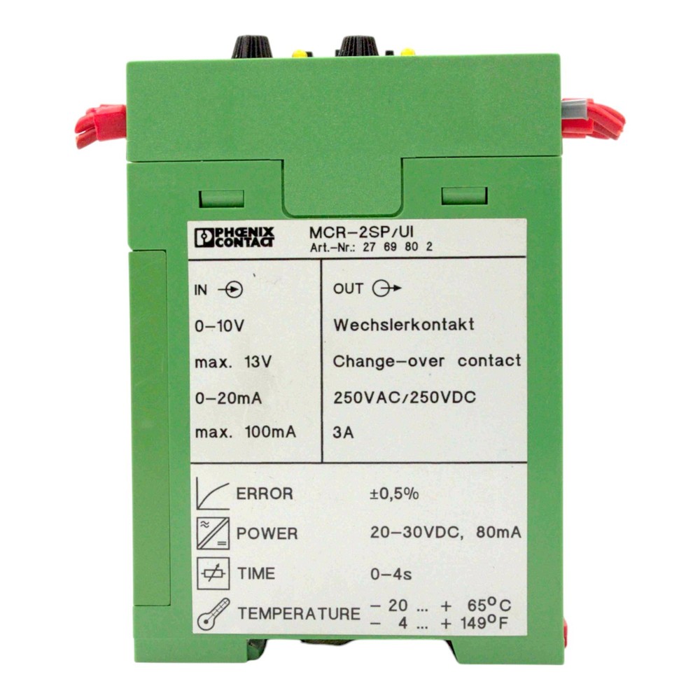 PHOENIX CONTACT MCR-2SP/UI 2769802 LIMIT SWITCH