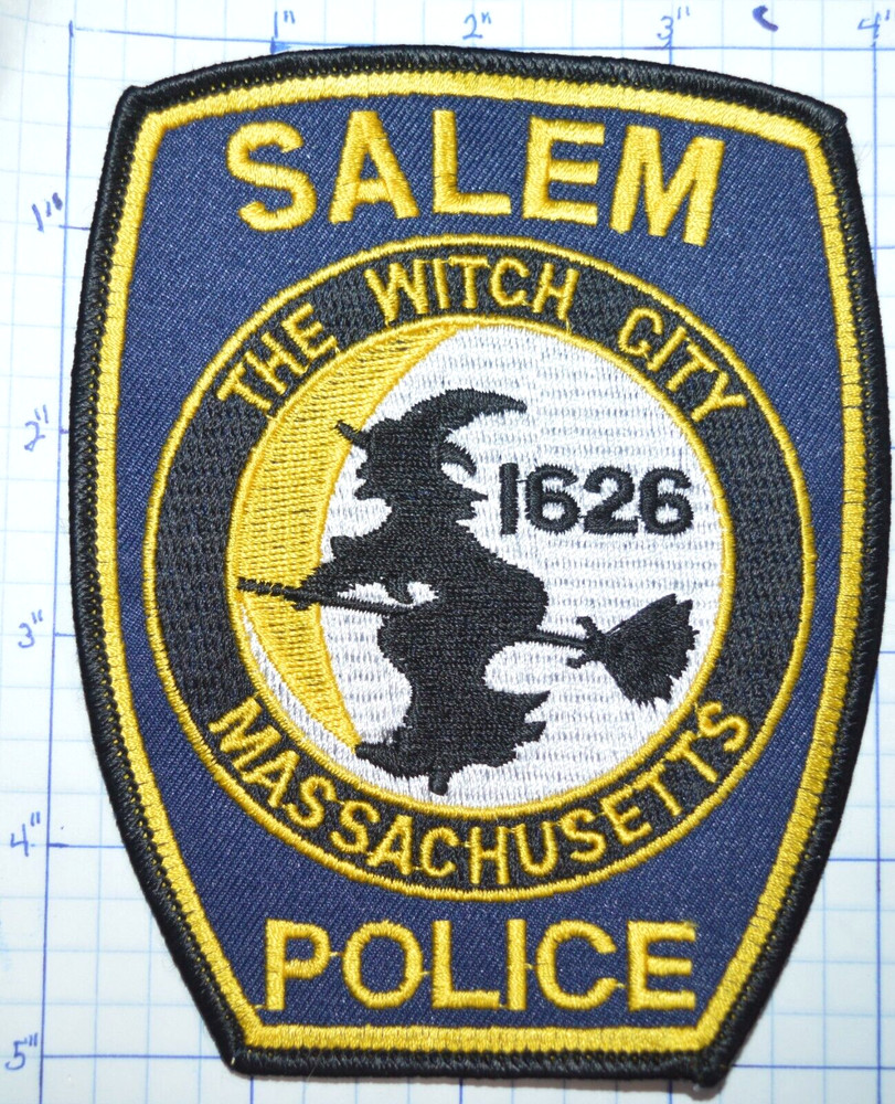 MASSACHUSETTS, SALEM POLICE DEPT WEB BACK PATCH