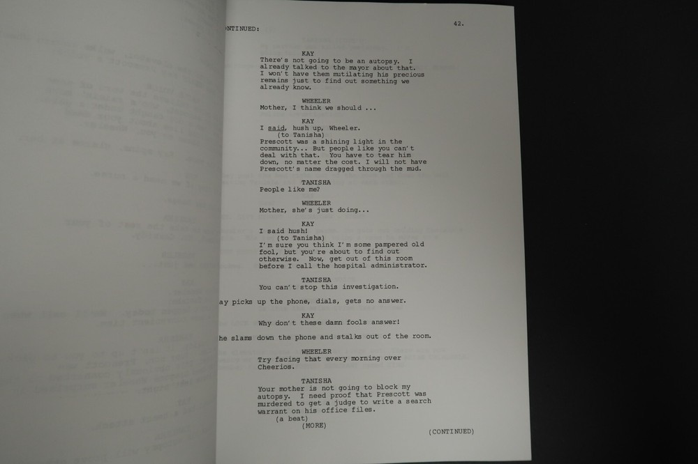 Riding the Snake Original TV Script Screenplay Stephen J. Cannell Studios 2006