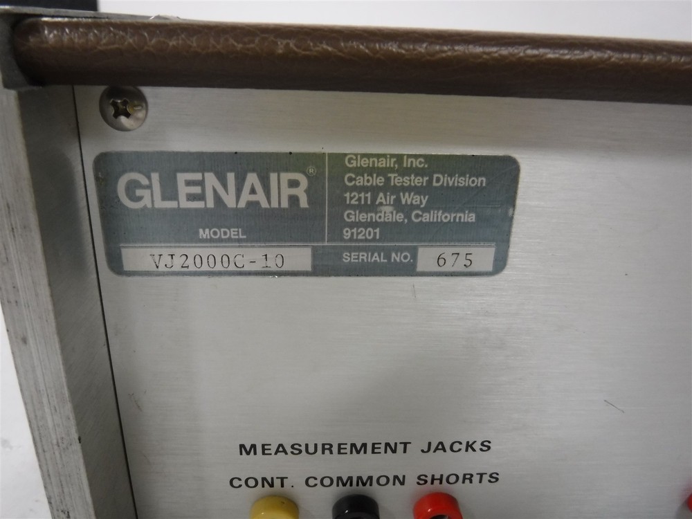 Used Glenair Model VJ2000C-10 High Voltage Cable Tester 3E