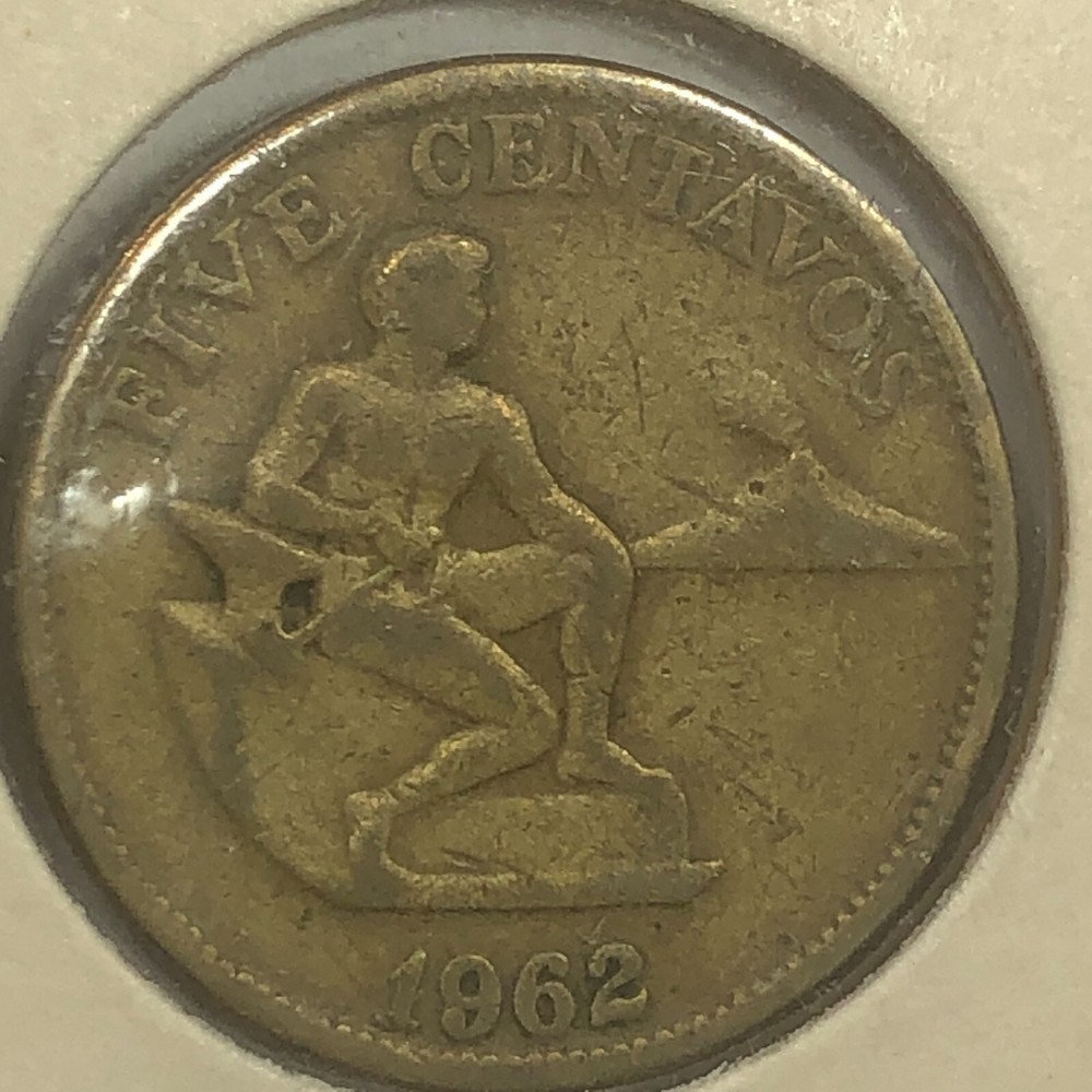 1962  Philippines Five Centavos Foreign Coin #2201