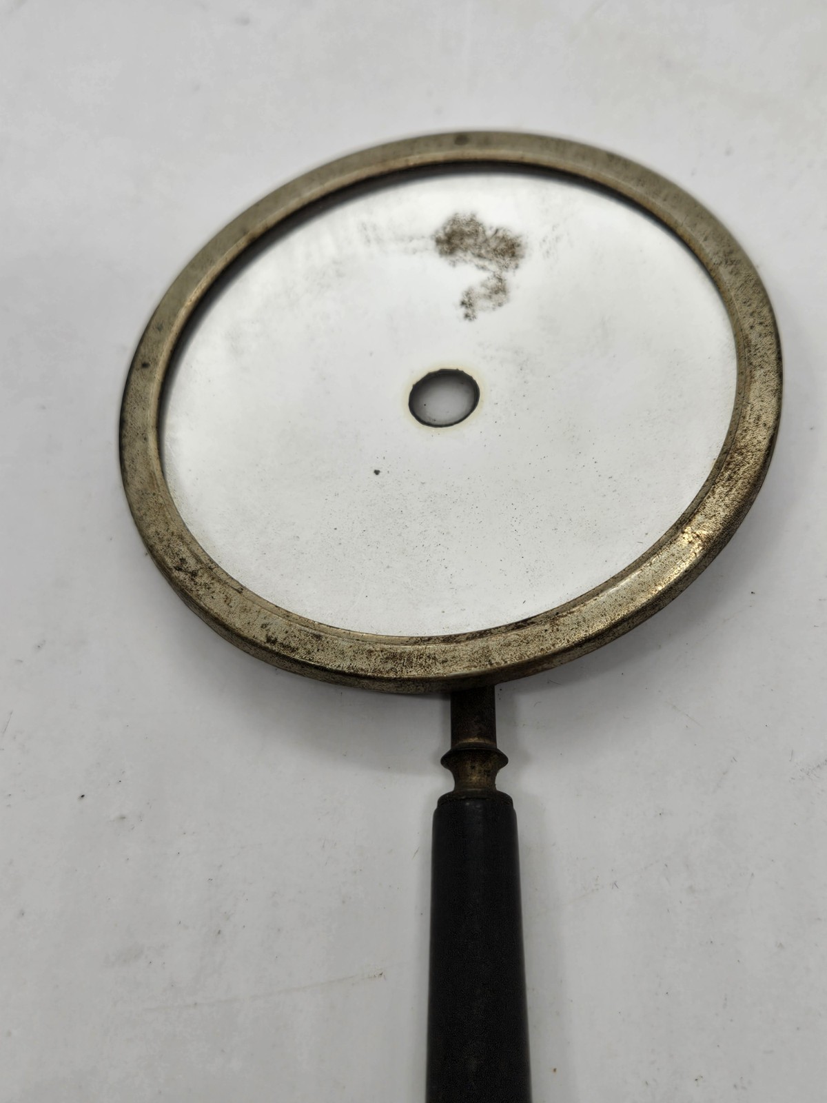Antique 19th C. Surgeon Doctor's Opthamology Hand Held Mirror Reflector Tool
