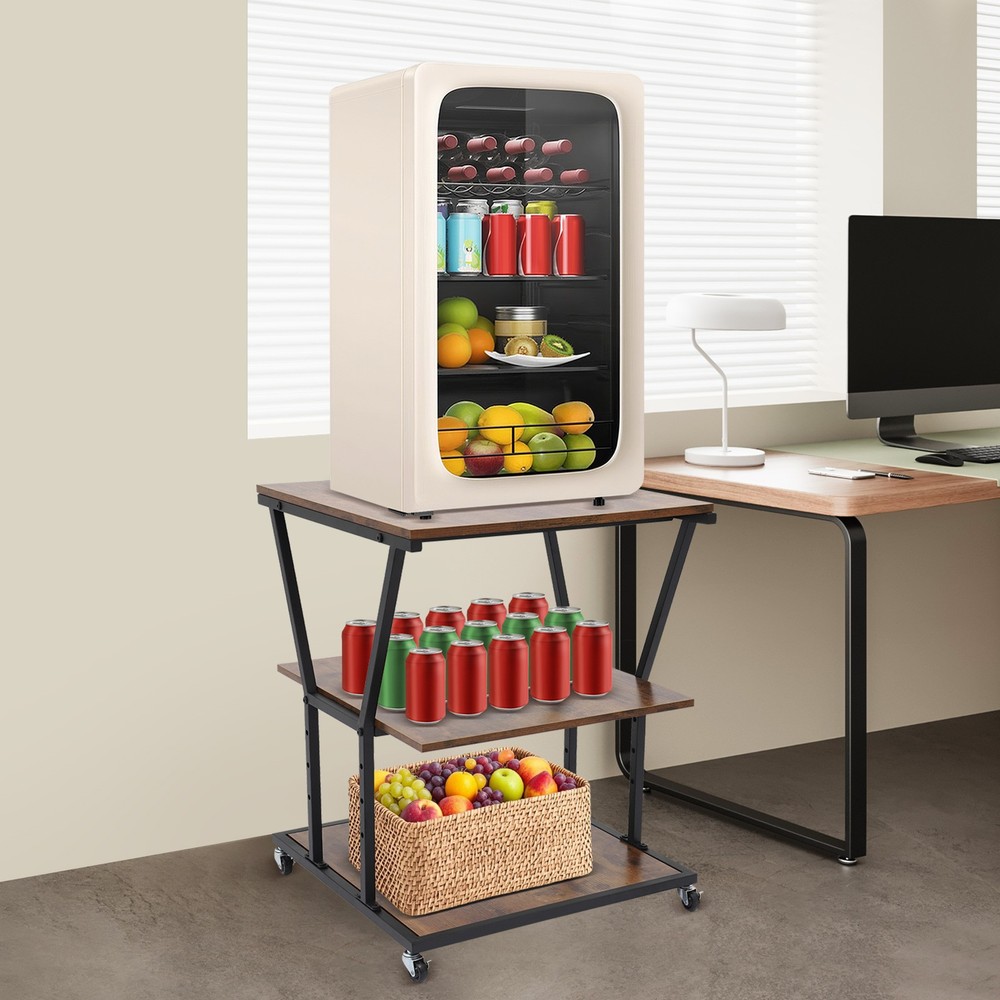 3-Tier Printer Stand Printer Storage Cart Printer Stand for Home/Office