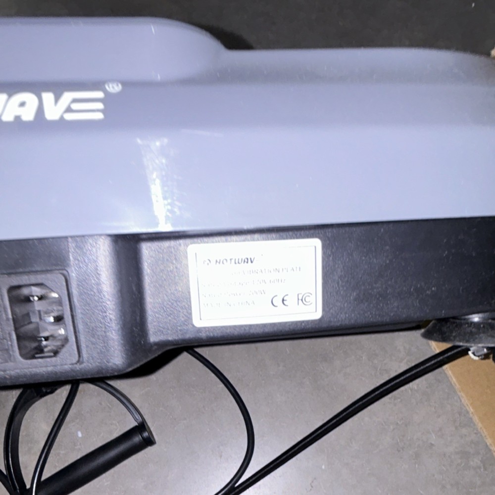 HOTWAVE Oscillating Vibration Platform Light Grey & Black Remote LED Display