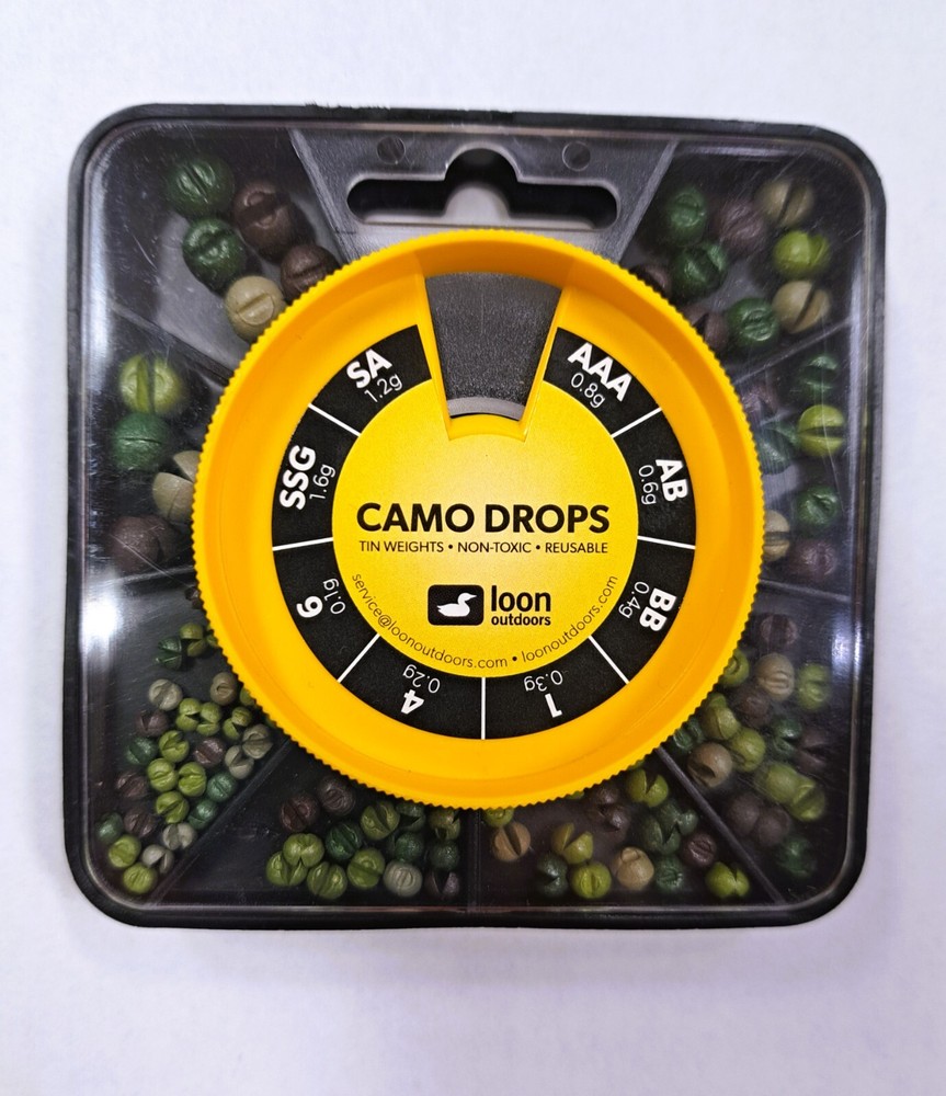 Loon Outdoors Camo Drops Tin Weights 8 Division