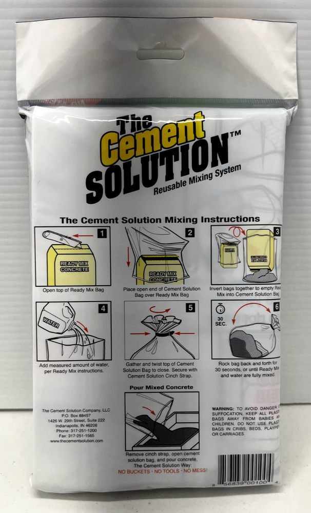 The Reusable Concrete Mixing Bag - The Cement Solution