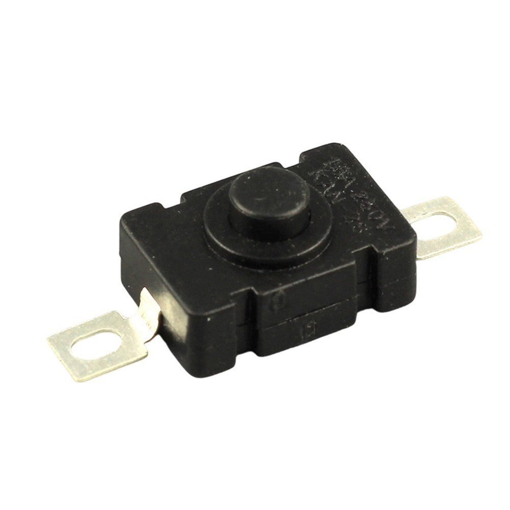 10pcs 1.5A250V Self Locking Push Button Switch KAN28 for Torch 18x12mm