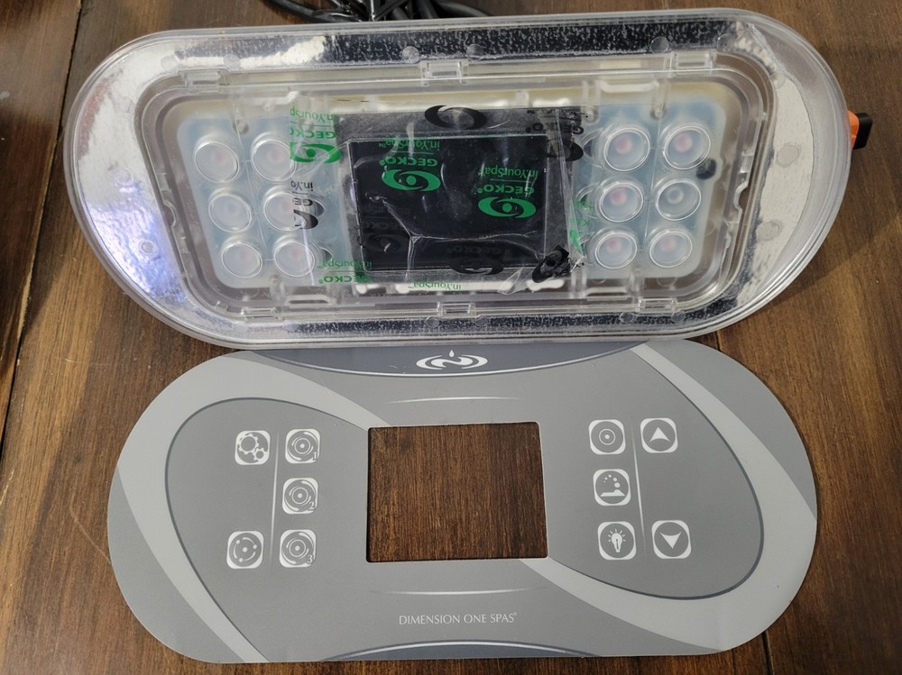 NEW Gecko IN.K861 Topside Control Panel, 8-button w/ Dimension One Overlay