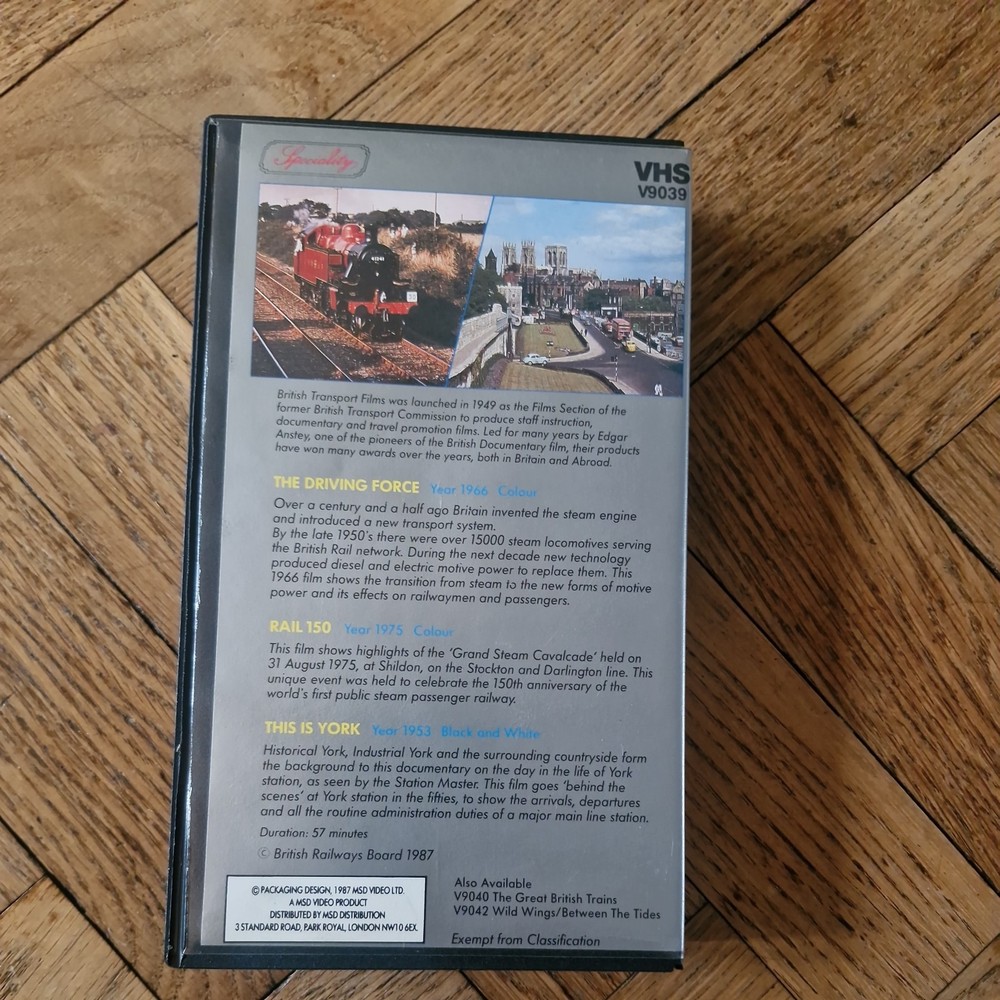 VHS Video Cassette STEAMING ON