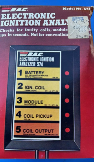 Vintage RAC 1pc ELECTRONIC Ignition ANALYZER Model #574 - Fast Shipping