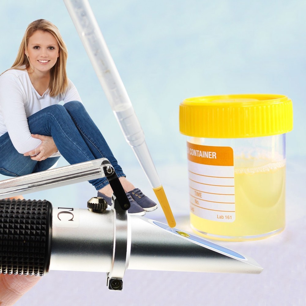 Handheld Optical Refractometer ATC Urine Hydrometer Serum Tester
