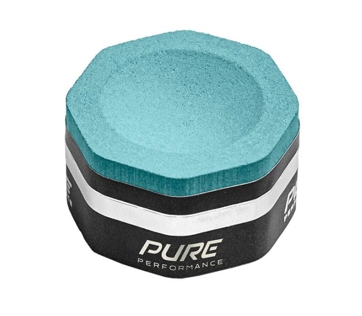 Predator Pure Pool Billiard Cue Stick Chalk - 1 Piece Medium (Teal)