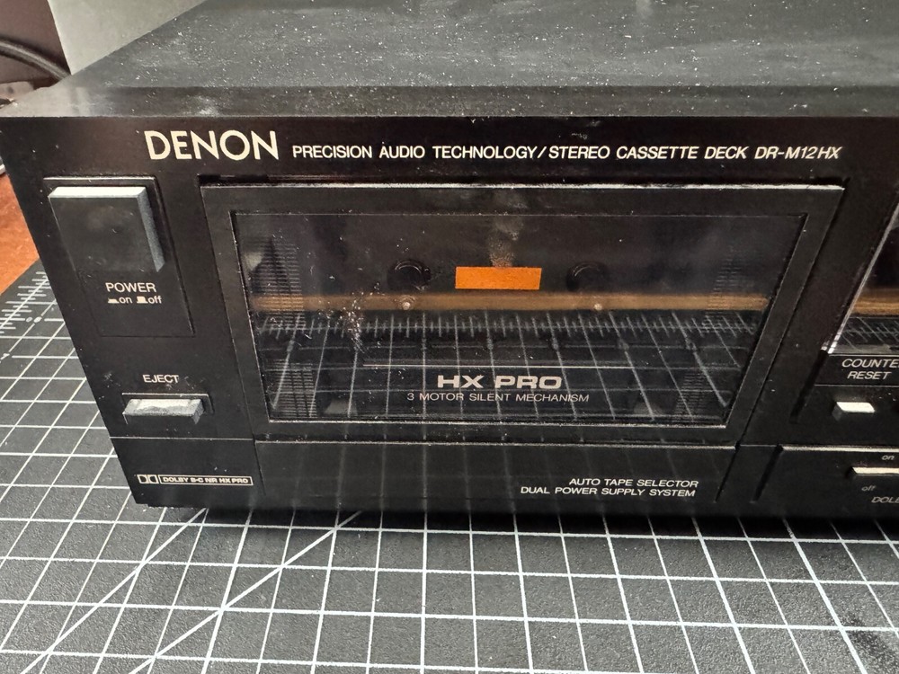 DENON DR-M12HX CASSETTE DECK | TESTED AND WORKING