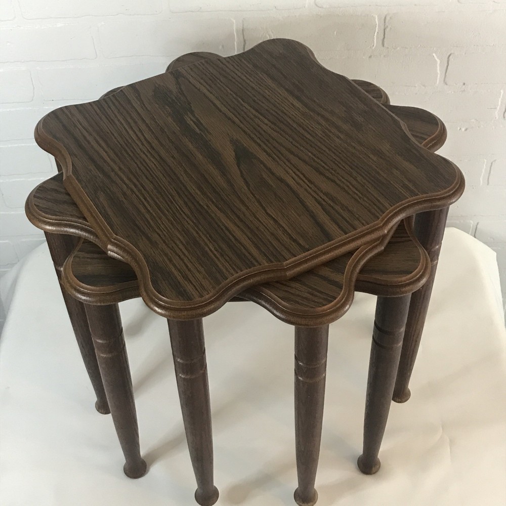 Set Of 3 HTF Retro Stacking/ Nesting Tables Mid Cent Modern MCM