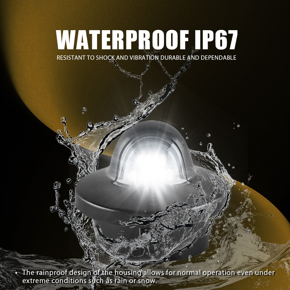 LED License Plate Light w/Wiring Harness Socket for 99-16 Ford F250 F350 F450 SD