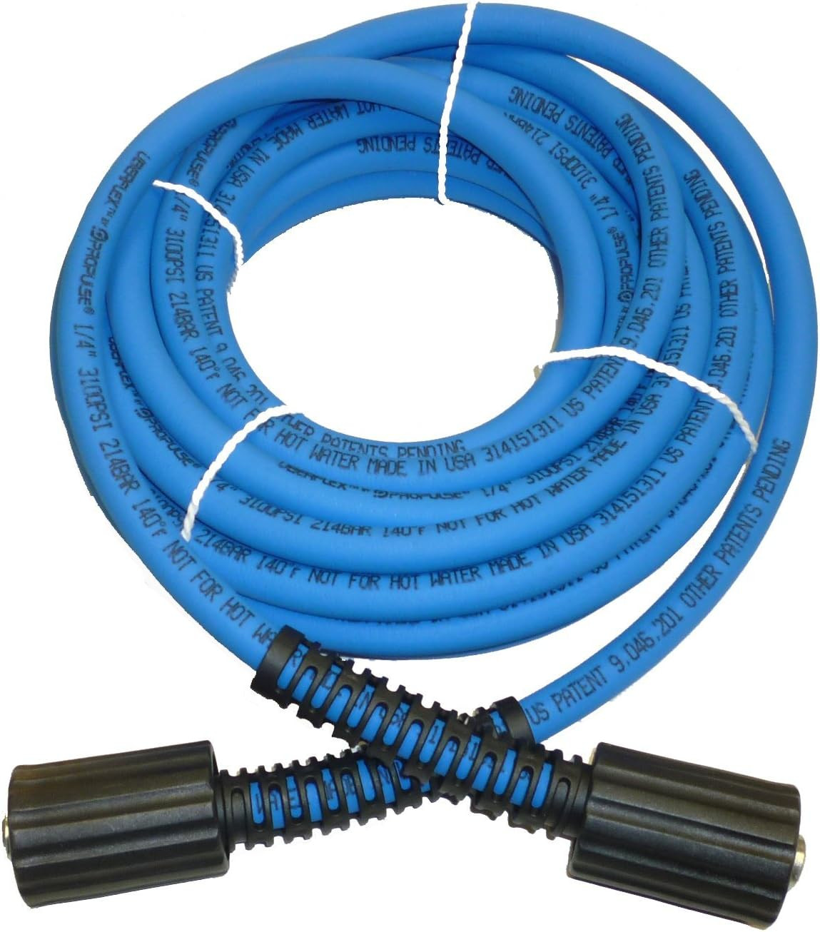 UBERFLEX� Kink Resistant Pressure Washer Hose 1/4", 3,100 PSI with (2) 22MM -...