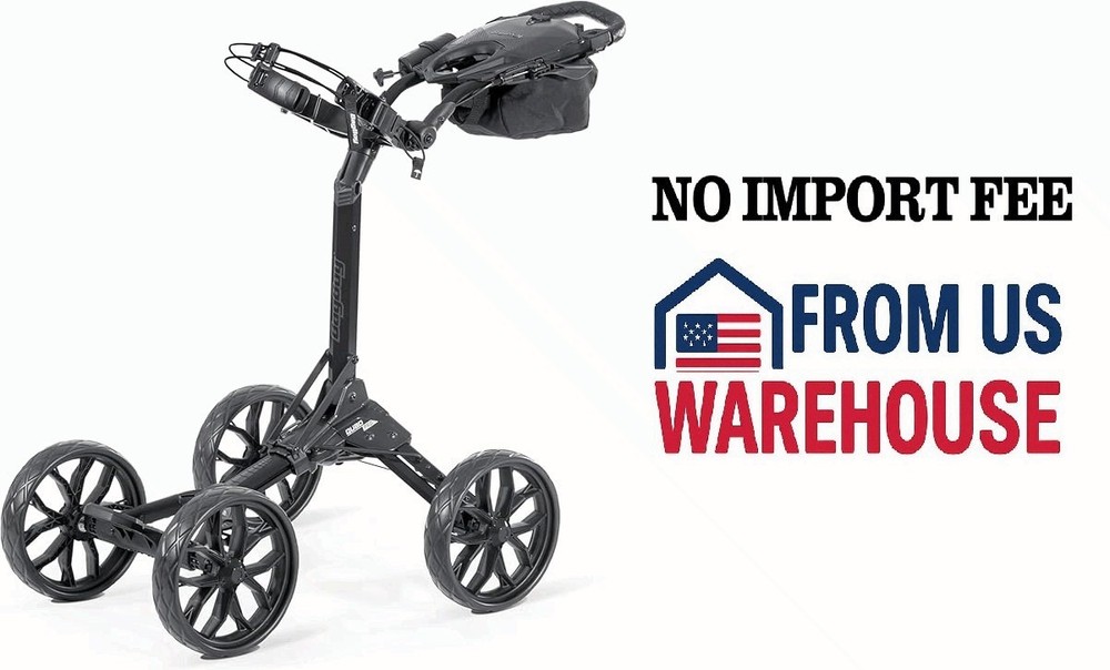 Bag Boy Quad Pro Push Cart, Black/Slate