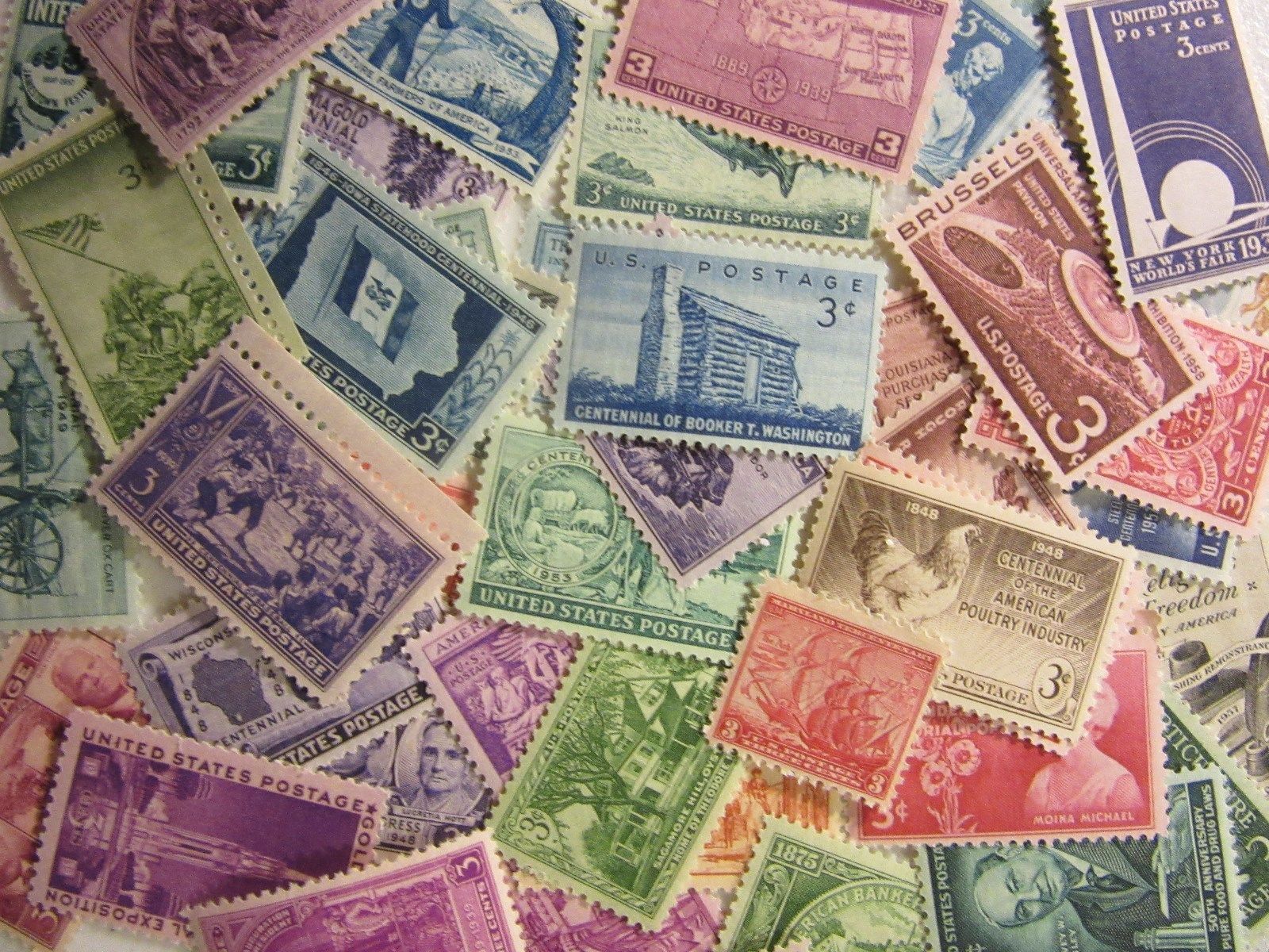 EARLY USA 50 to 120 YEAR OLD Mint Postage Stamps Collection with FREE SHIPPING