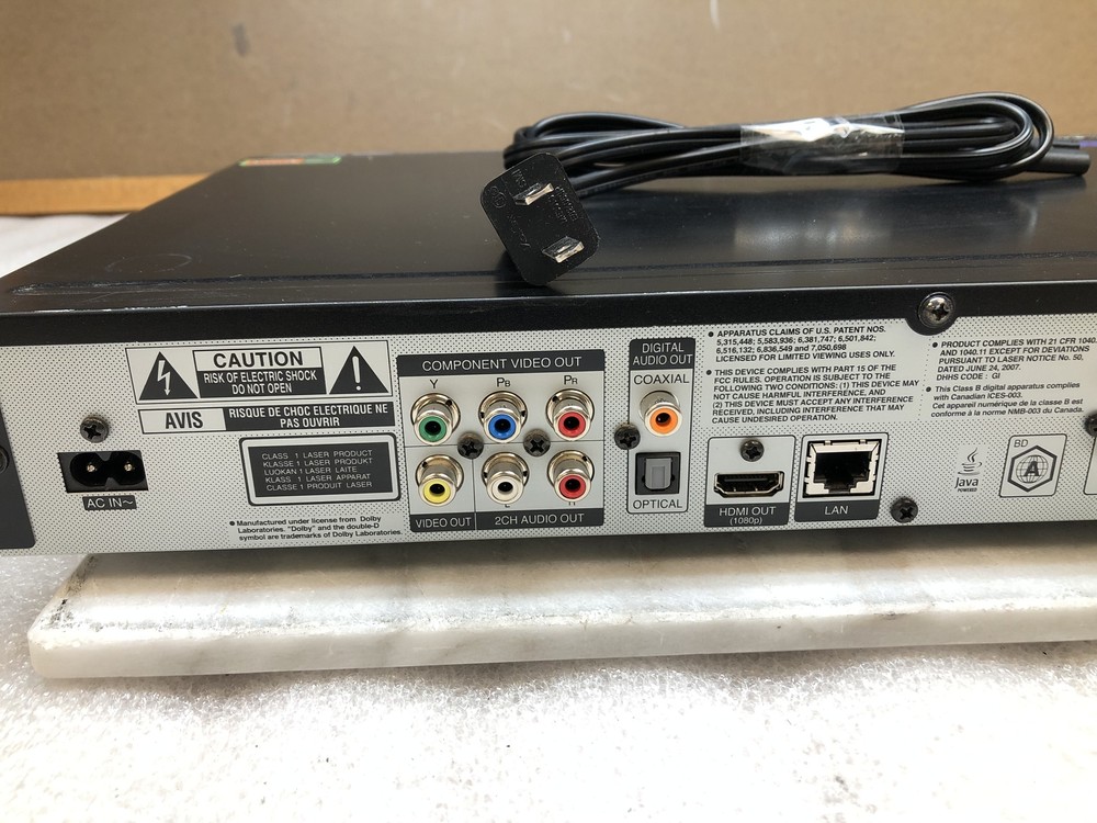 LG BD390 Network Blu-ray Wireless HDMI Network LAN Disc Player No Remote