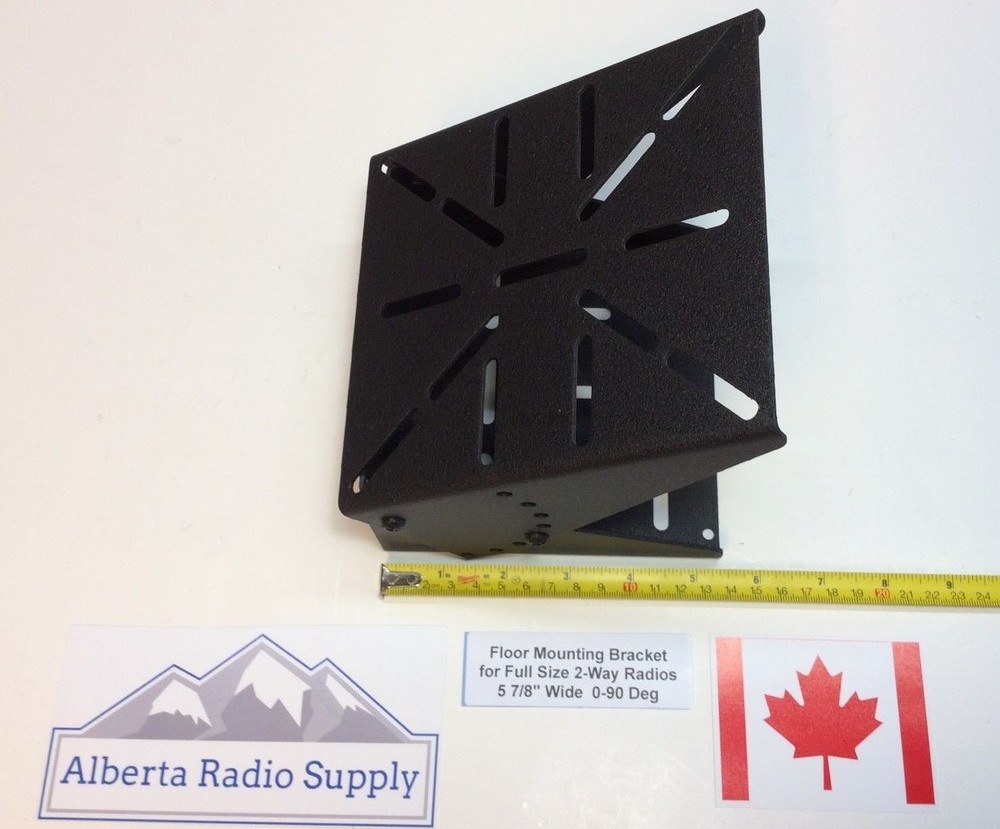 2-Way Radio Floor Mounting Bracket - Large size   Universal Hole Pattern