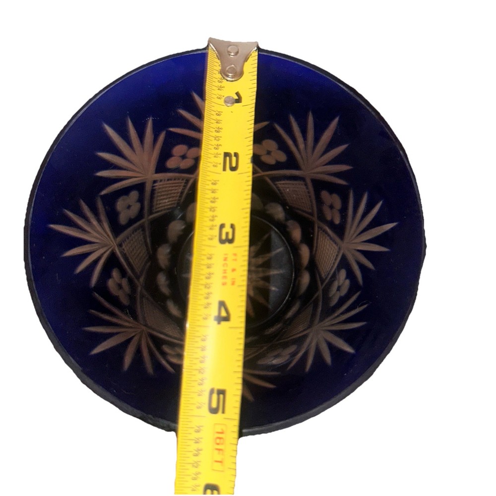 Kobalt Kristallglas Vase Blue