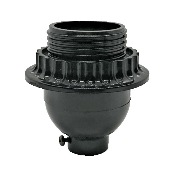 New Phenolic On/Off Short Keyless Lamp Socket With Threaded Shell & Ring #SO687