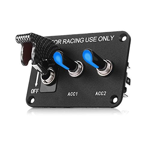 Car Switch Panel Toggle Switch Panel 12v 20a Ignition Switch On blue led light