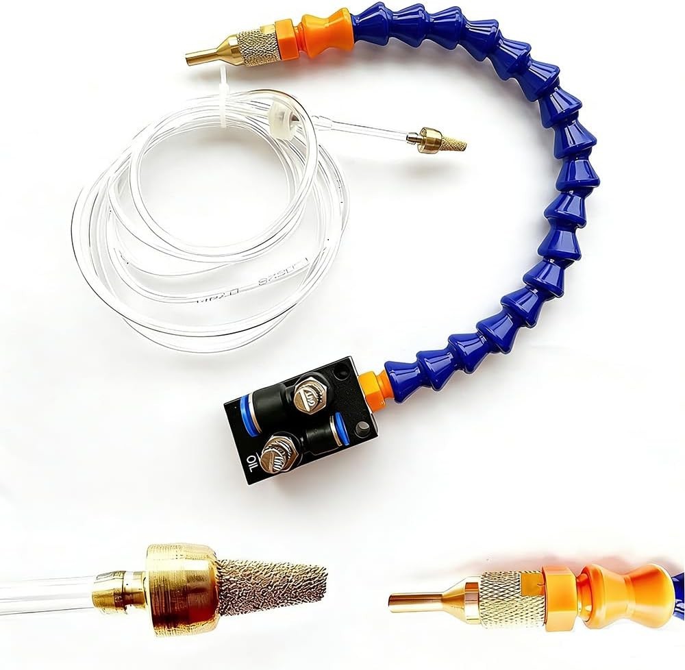 Mist Coolant Lubrication System - Adjustable Nozzle for CNC & Drills