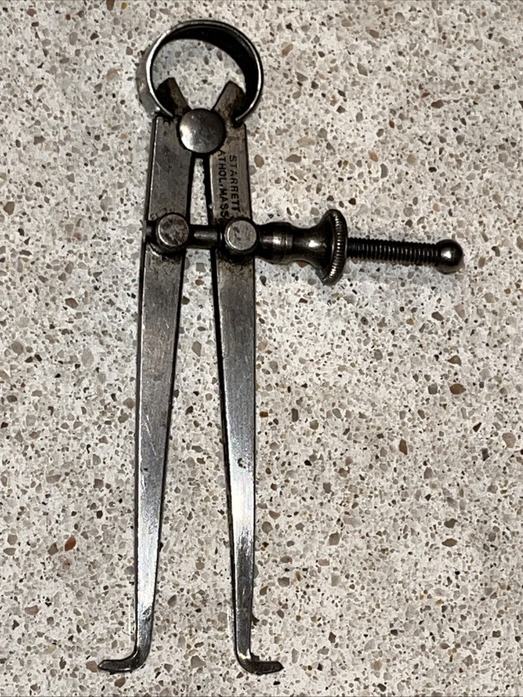 (2) L.S. Starrett 3” Round-Leg Inside Spring Caliper & 3.5” Outside Caliper