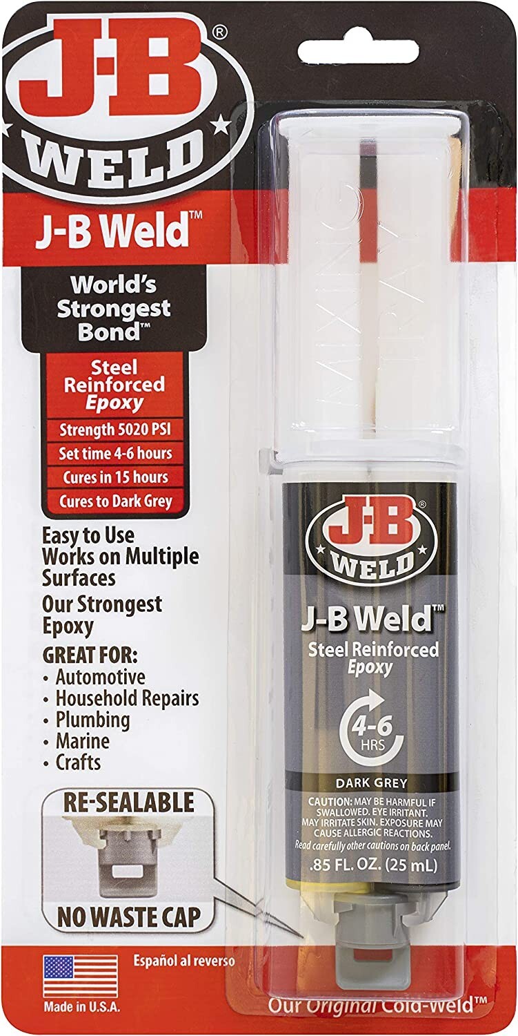 JB Weld 50165 Original Cold Weld 2-Part Epoxy Syringe