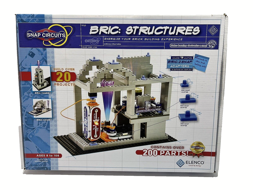 Snap Circuits Bric Structures Electronic Learning Brick Building (Complete)