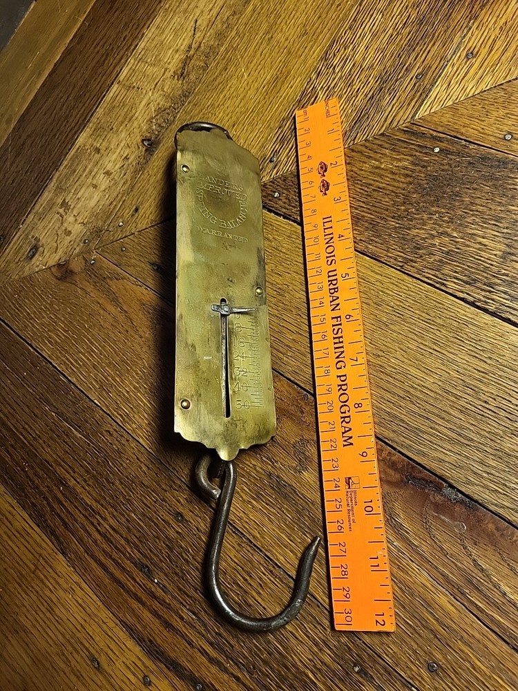 VINTAGE LANDERS IMPROVED BALANCE SPRING SCALE 50 LB CAPACITY