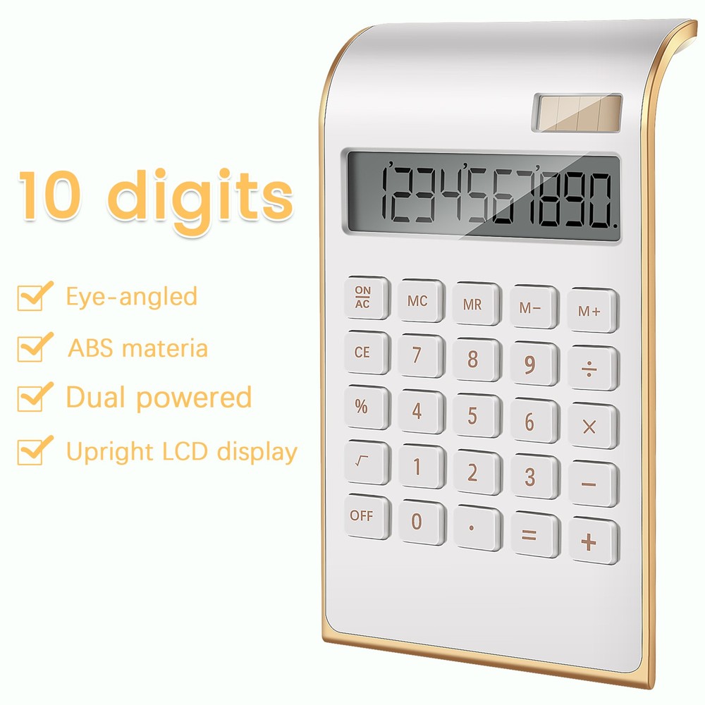Calculator, Slim Elegant , /Home Electronics, Dual Powered Desktop5305