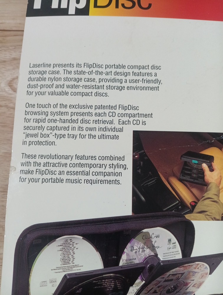 CD Storage Case Compact Disk Wallet Flip Disk New Holds 24 Heavy Duty