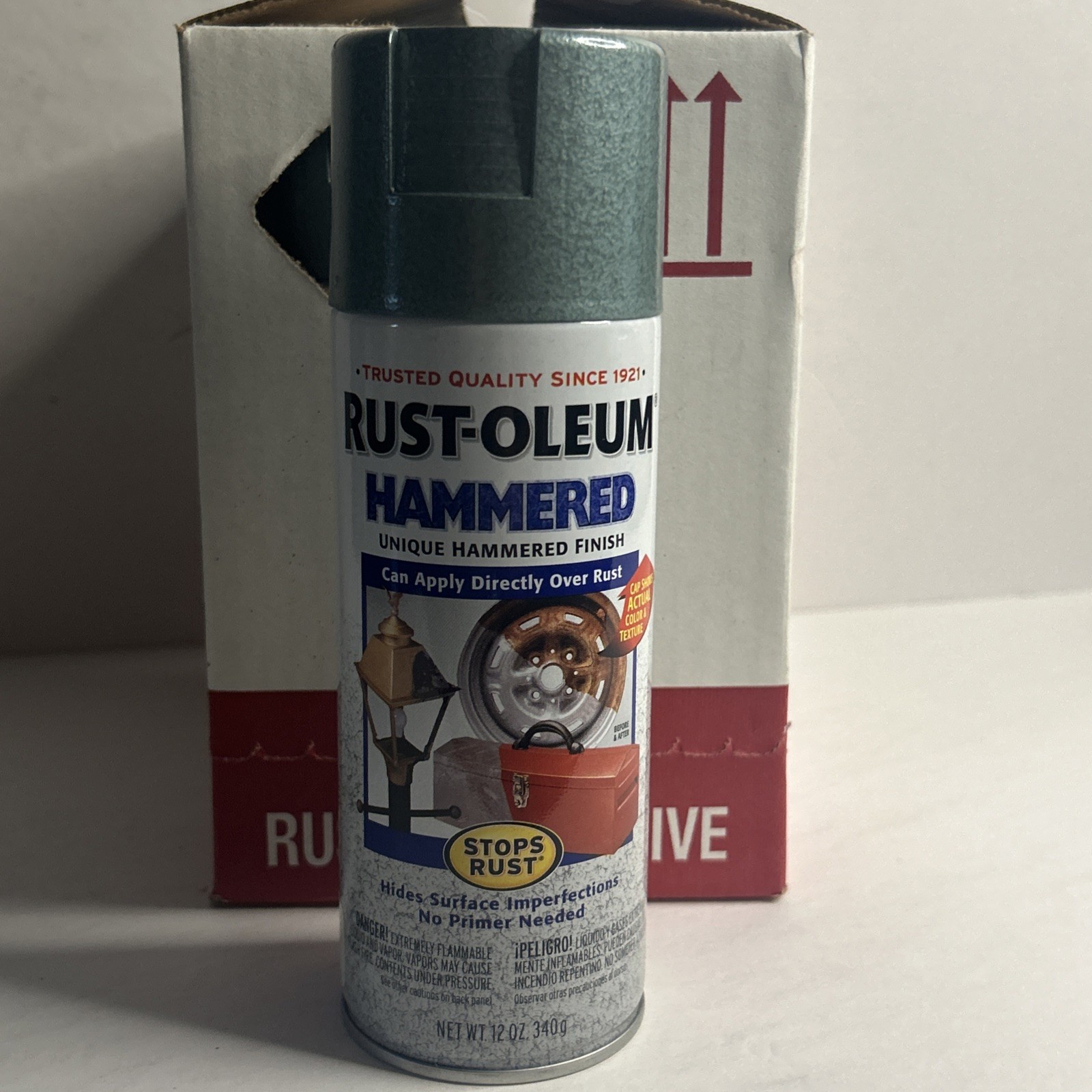 NEW: Rustoleum  (NOS) - Hammered Verde Green 7219 spray paint *VERY HARD TO FIND