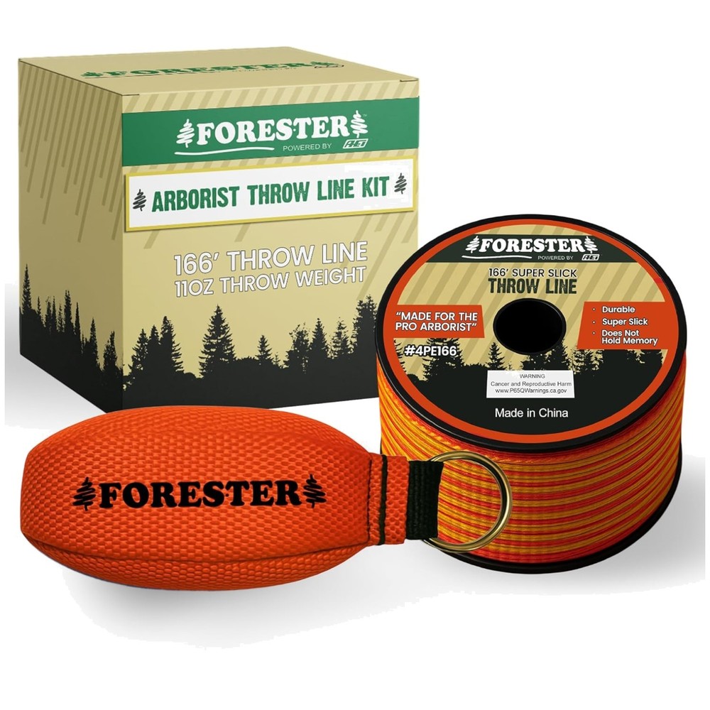 Arborist Throw Line Bundle | 166ft Polyester Rope & Weight
