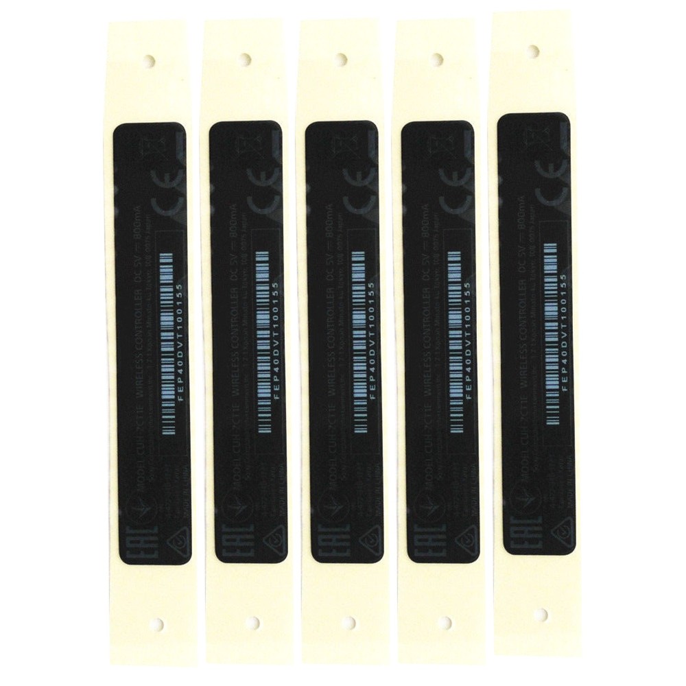 5 in 1 Pack Replacement Back Sticker Label For Playstation PS4 Controller