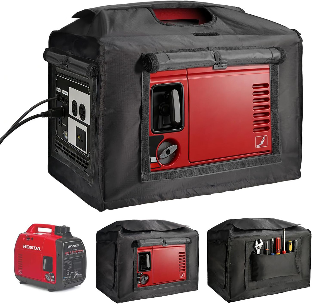 Generator Cover While Running,Opened Double-Layer 600D Portable Generator Tent f